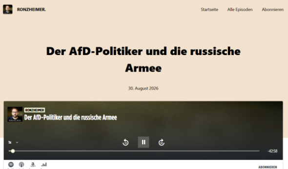 Hans-Thomas Tillschneider (AfD) und die russische Armeetasse