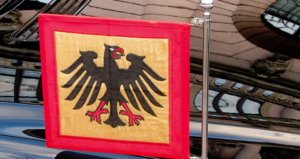 Die Standarte des deutschen Bundespräsidenten. FOTO: Protokoll Präsidialamt